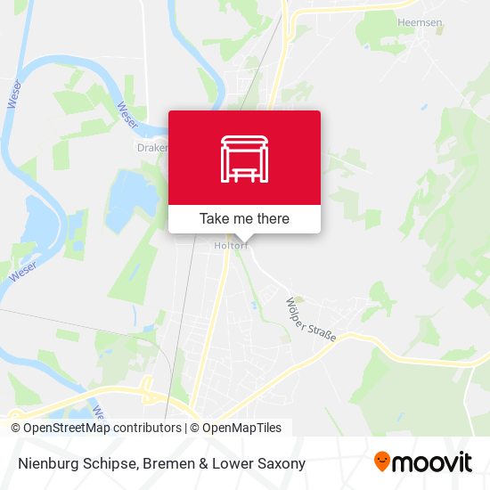 Nienburg Schipse map