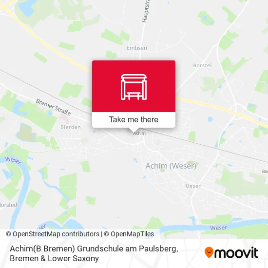 Карта Achim(B Bremen) Grundschule am Paulsberg
