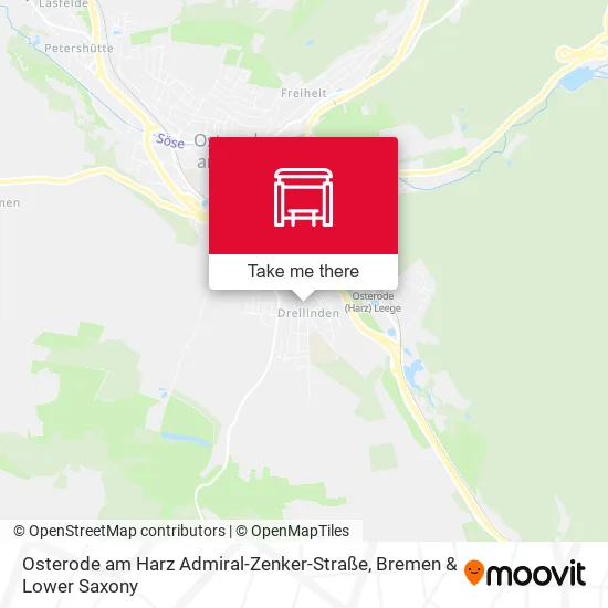 Карта Osterode am Harz Admiral-Zenker-Straße