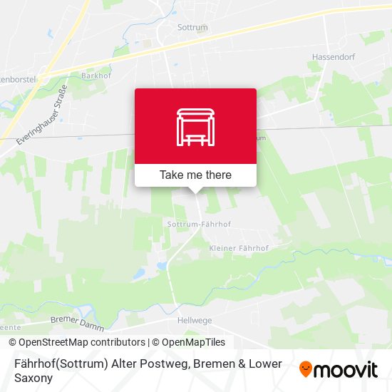 Fährhof(Sottrum) Alter Postweg map