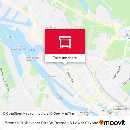 Карта Bremen Cuxhavener Straße
