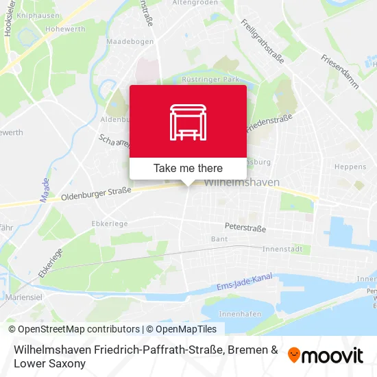 Карта Wilhelmshaven Friedrich-Paffrath-Straße