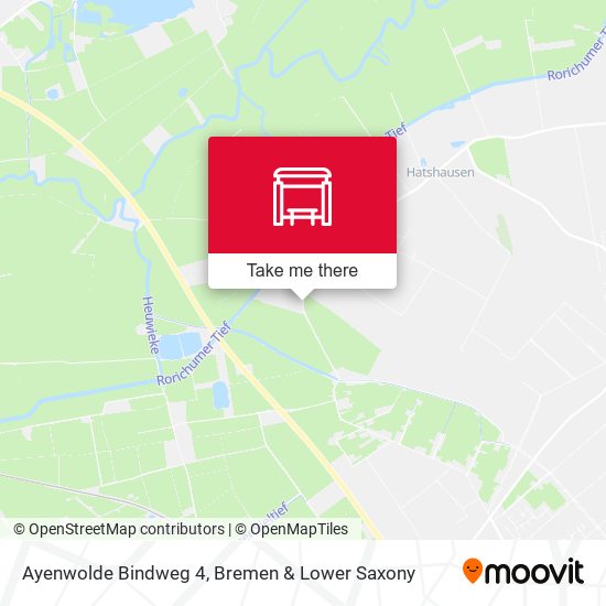 Ayenwolde Bindweg 4 map