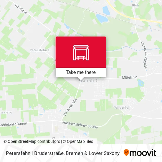 Petersfehn I Brüderstraße map