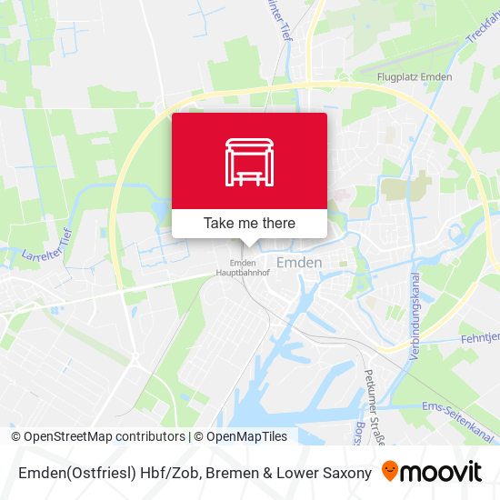 Emden(Ostfriesl) Hbf/Zob map