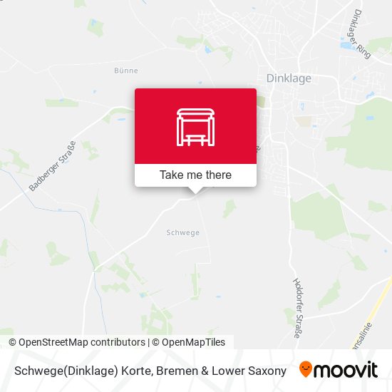 Schwege(Dinklage) Korte map