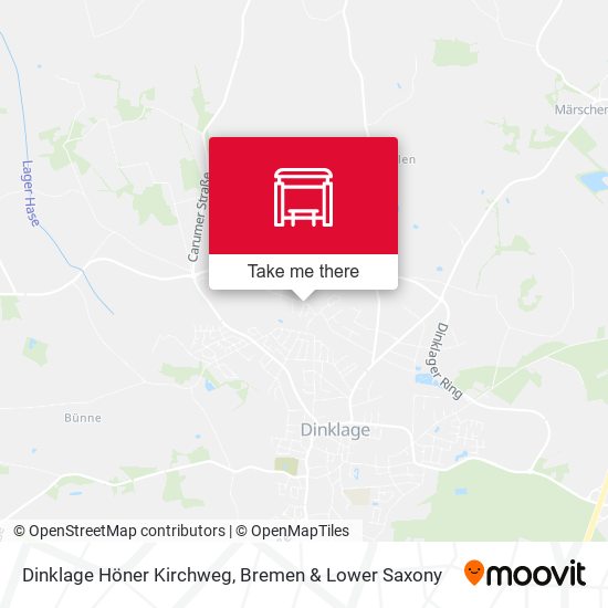 Dinklage Höner Kirchweg map