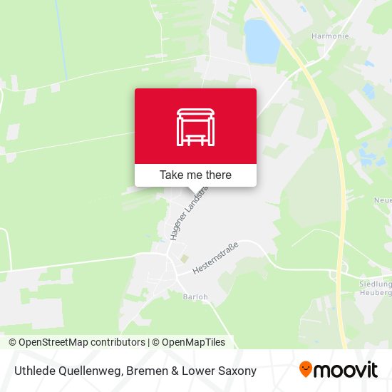 Uthlede Quellenweg map