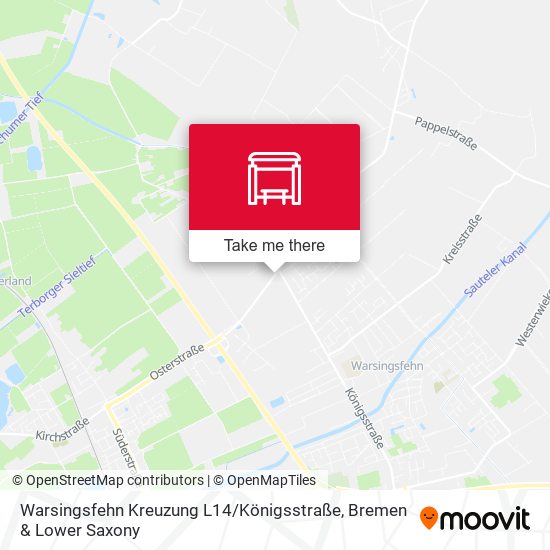 Warsingsfehn Kreuzung L14 / Königsstraße map