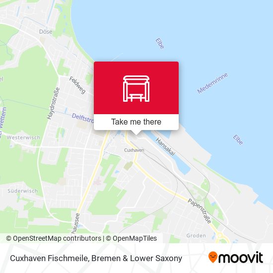 Cuxhaven Fischmeile map