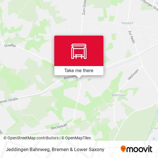 Jeddingen Bahnweg map