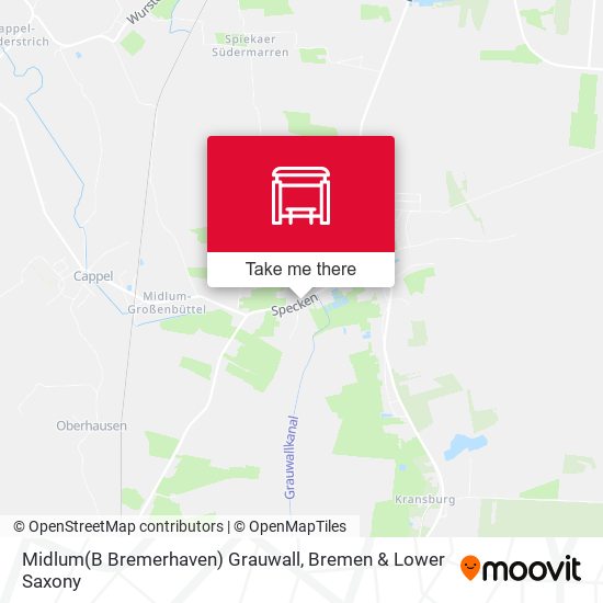 Midlum(B Bremerhaven) Grauwall map