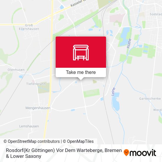 Rosdorf(Kr Göttingen) Vor Dem Warteberge map