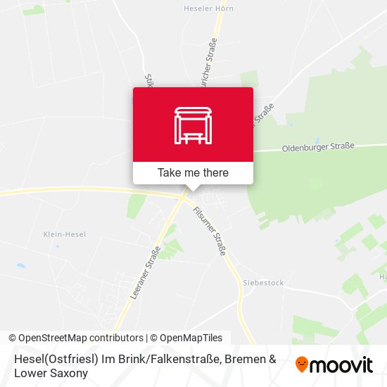Hesel(Ostfriesl) Im Brink / Falkenstraße map