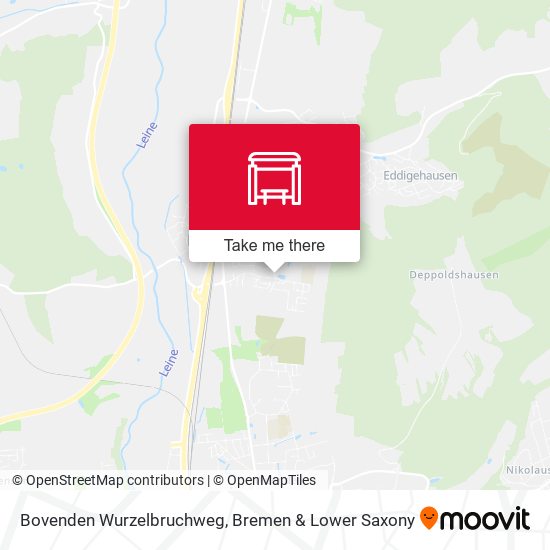 Карта Bovenden Wurzelbruchweg