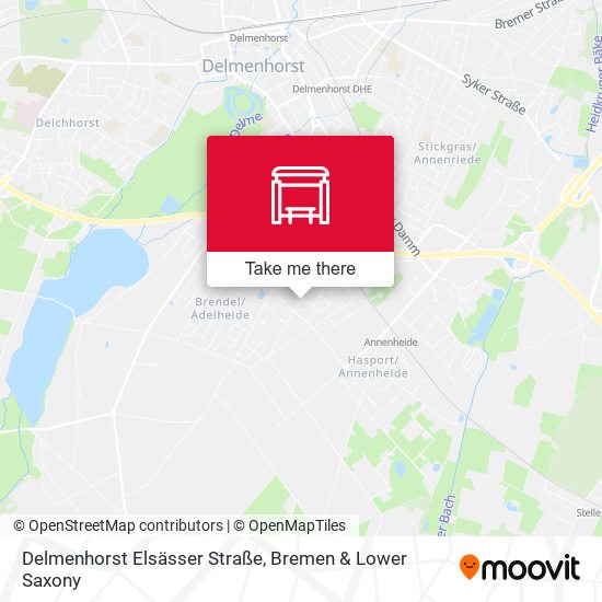 Delmenhorst Elsässer Straße map