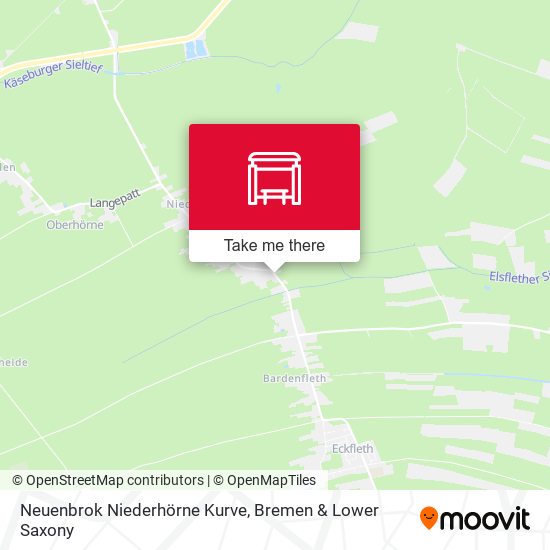 Neuenbrok Niederhörne Kurve map