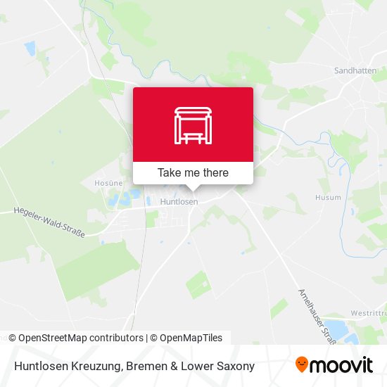 Huntlosen Kreuzung map