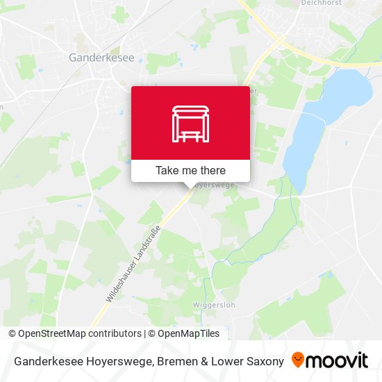 Ganderkesee Hoyerswege map
