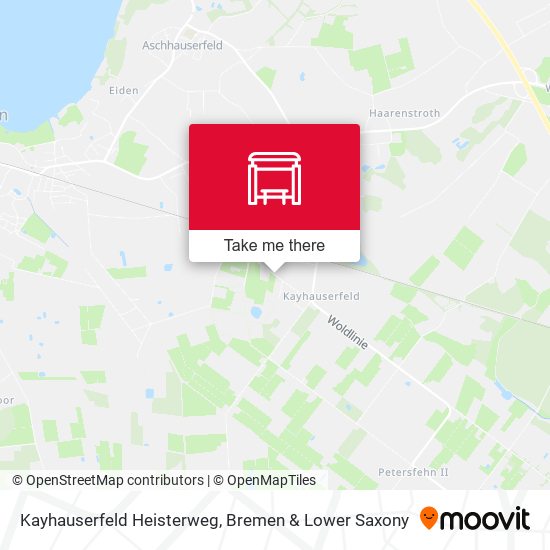 Kayhauserfeld Heisterweg map
