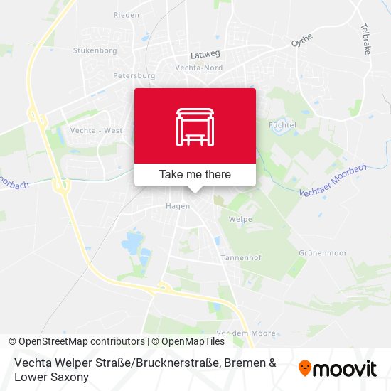 Vechta Welper Straße / Brucknerstraße map