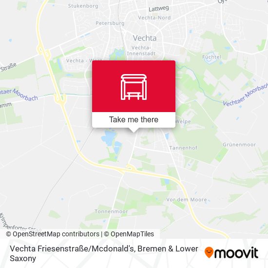 Vechta Friesenstraße / Mcdonald's map
