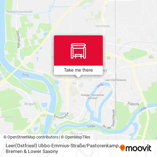 Карта Leer(Ostfriesl) Ubbo-Emmius-Straße / Pastorenkamp