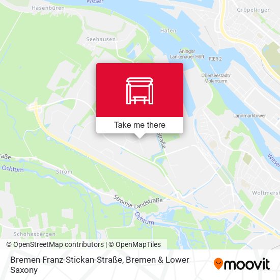 Bremen Franz-Stickan-Straße map