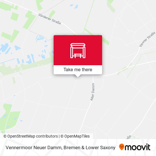 Vennermoor Neuer Damm map