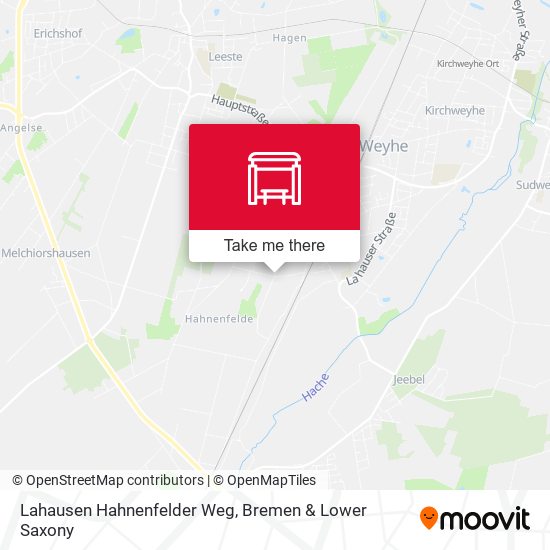 Lahausen Hahnenfelder Weg map