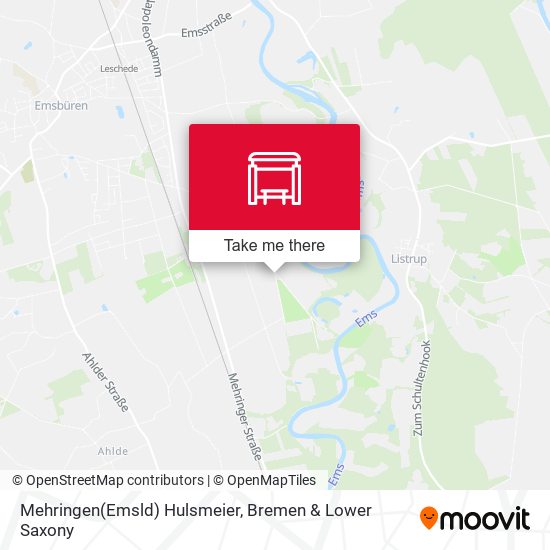Mehringen(Emsld) Hulsmeier map