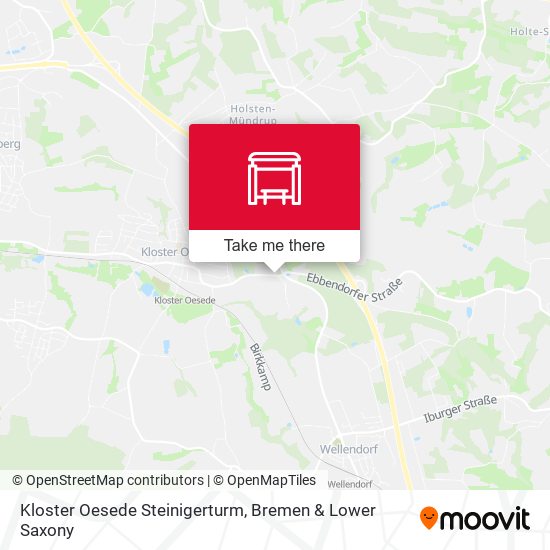 Kloster Oesede Steinigerturm map