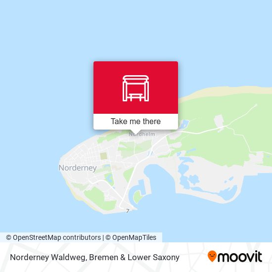 Norderney Waldweg map
