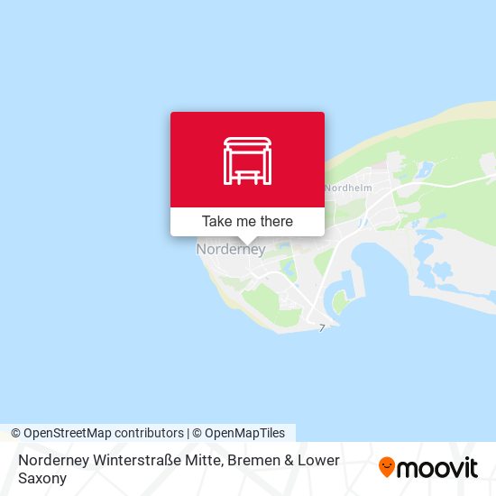 Norderney Winterstraße Mitte map