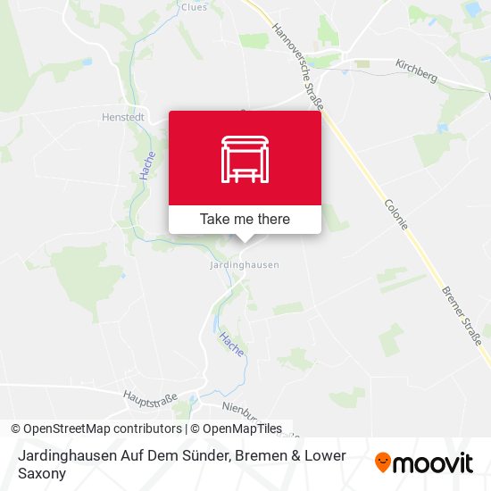 Jardinghausen Auf Dem Sünder map