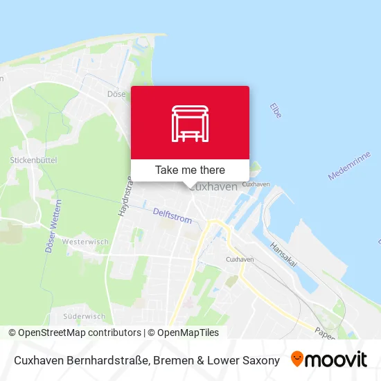 Карта Cuxhaven Bernhardstraße