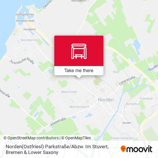 Norden(Ostfriesl) Parkstraße / Abzw. Im Stuvert map
