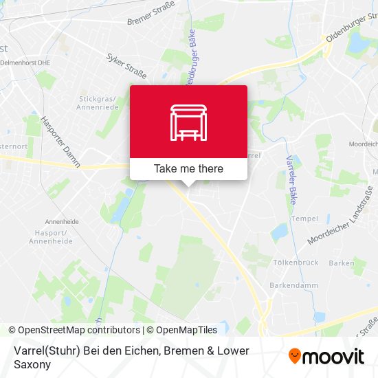 Varrel(Stuhr) Bei den Eichen map