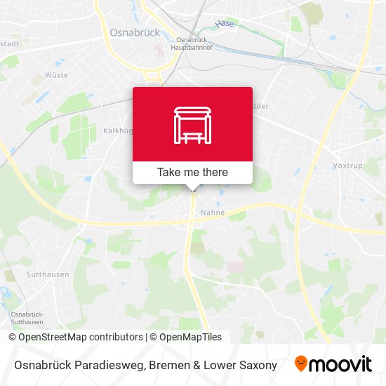 Osnabrück Paradiesweg map