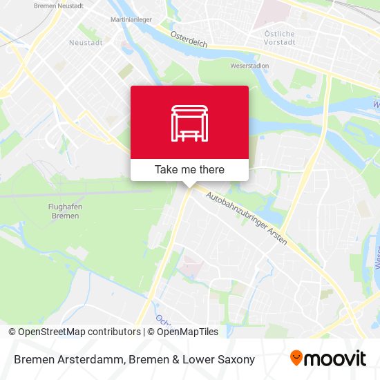 Bremen Arsterdamm map
