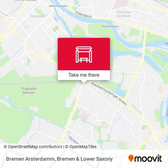 Bremen Arsterdamm map