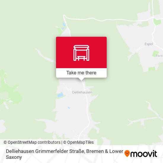 Delliehausen Grimmerfelder Straße map