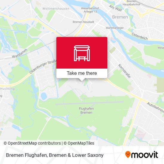 Bremen Flughafen map