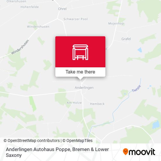 Anderlingen Autohaus Poppe map