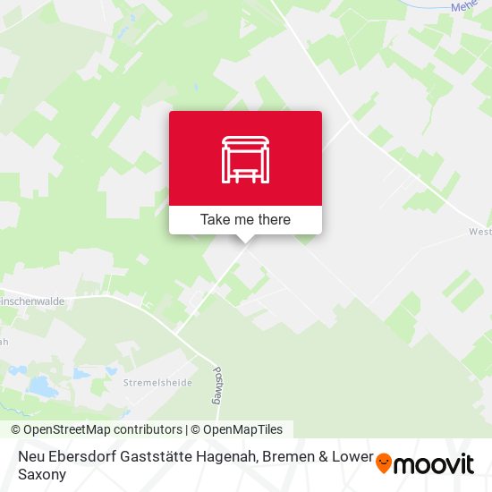 Neu Ebersdorf Gaststätte Hagenah map