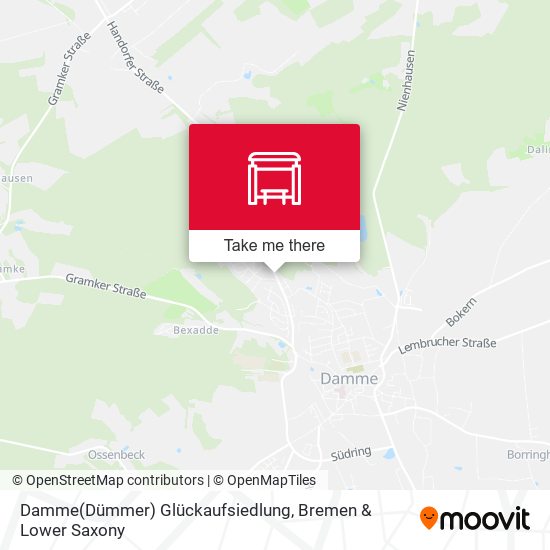 Damme(Dümmer) Glückaufsiedlung map