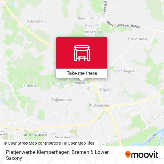 Platjenwerbe Klemperhagen map