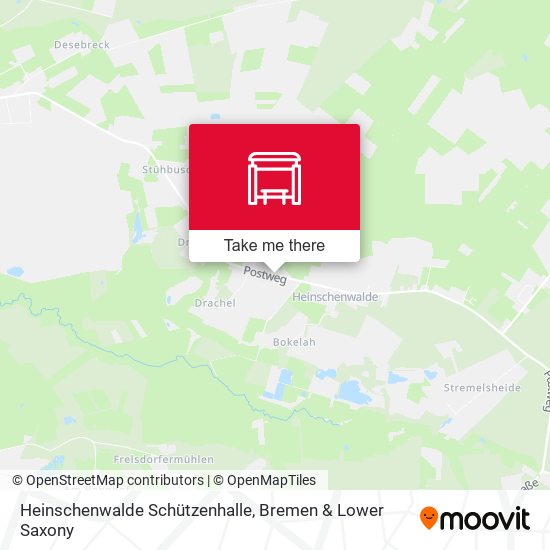 Heinschenwalde Schützenhalle map