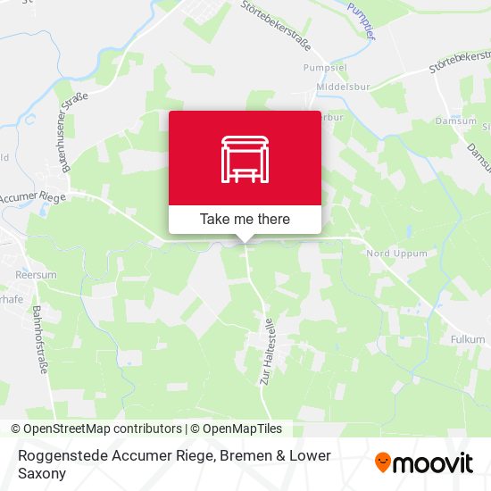 Roggenstede Accumer Riege map