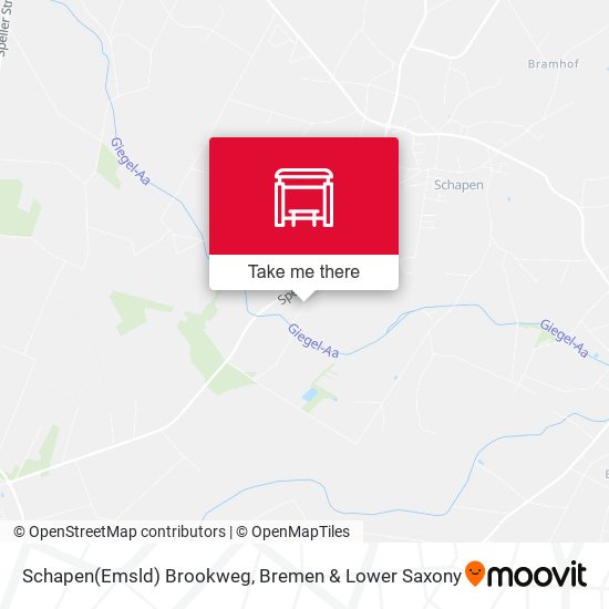 Schapen(Emsld) Brookweg map